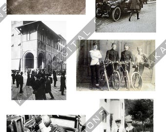 Vintage Hungary Industrial Photos, Printable Ephemera for Junk Journals (Digital Download A4 JPGs 300dpi)