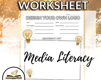Design a Logo Media Literacy Worksheet Advertising