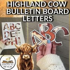 Prikbordbrieven Highland Cow
