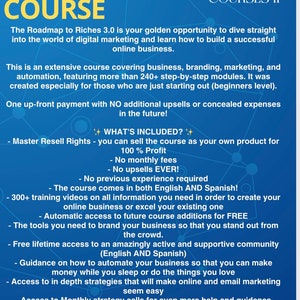 Roadmap to Riches 3.0 Master Resell Rights MRR Digital Marketing ...