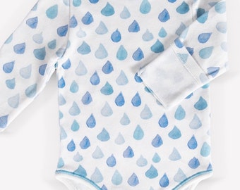 Organic Printed Baby Bodysuit - Prepped and Ready for Wear