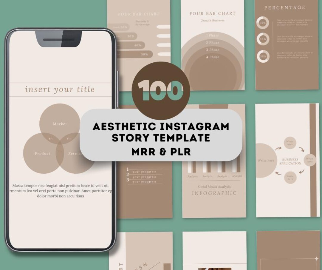 100 Aesthetic Instagram Story Templates | Editable Canva Designs ...