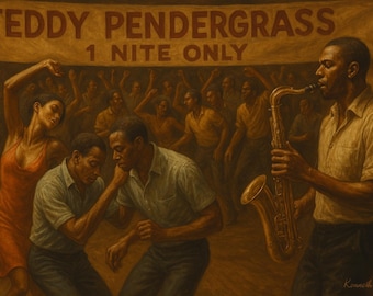 African American Jazz Art Print: Vintage Black Dance Hall Decor