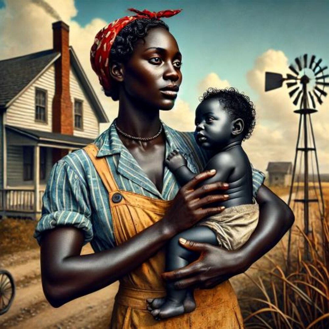 African American Afrocentric Mother and Child Black Wall Art - Etsy