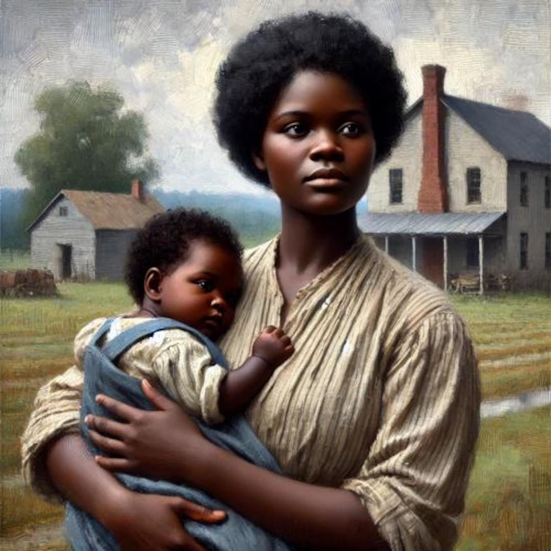 African American Afrocentric Mother and Child Black Wall Art - Etsy
