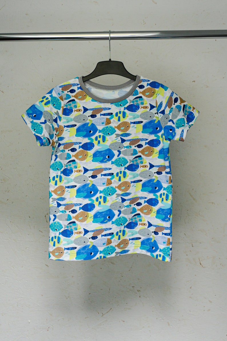 Kindershirt Kurzarm Muster verschiedene Motive Bild 3