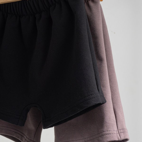 Shorts aus Sommersweat mit Gummibund