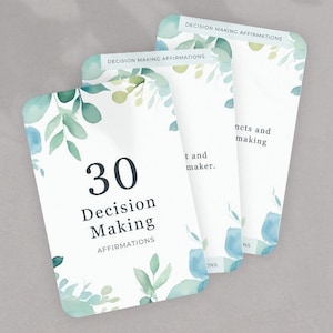 Affirmation cards, positive quote flash cards, affirmations cards, self esteem, confidence, self care, therapy office decor, self love, cbt