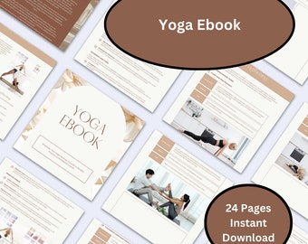 Yoga Ebook, Ebook Yoga, yoga beginner, Yoga Poses Printable, Fitness Routine, Initial Rehab, Mental Health Recovery