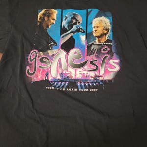 Genesis Turn It on Again Tour 2007 Vintage T Shirt Size XL Great
