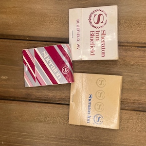 Vintage Sheraton Inn Matchbooks Set of Three Unstruck Full Books