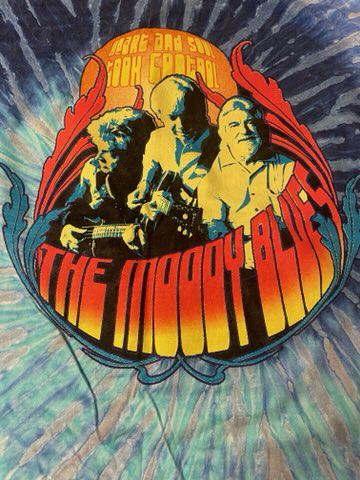 Moody Blues Vintage Blue Tie Dye T Shirt Heart and Soul took Control Size XL