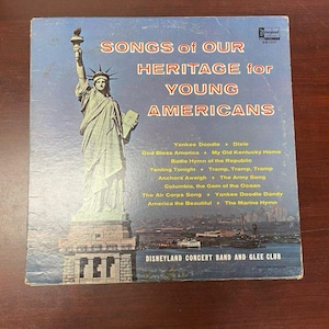 Disneyland Songs of Our Heritage for Young Americans Vinyl Record Album Good Condition