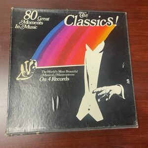 The Classics 80 Great Moments in Music Four (4) Vinyl Record Album Set  Showcase Great Condition