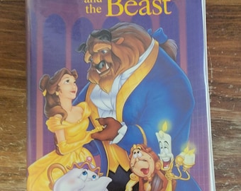 Rare Beauty and the Beast Black Diamond Walt Disney Classic VHS