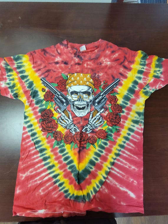 80s 1989 ガンズ・アンド・ローゼズ バンt Guns N Roses Los Angeles October 1989 Rock Show Band Tee XXL