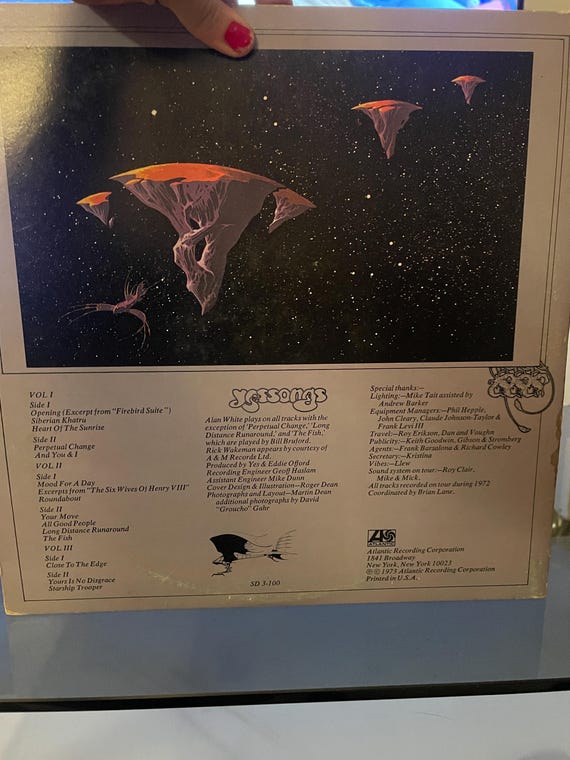 Yes - Yessongs Three Set Used Vinyl Record Album SD 3-100 - Etsy