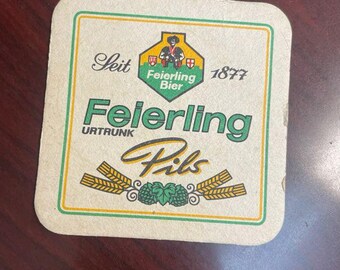 Feierling Urtrunk Pils Vintage Beer Mat Coaster Great Condition
