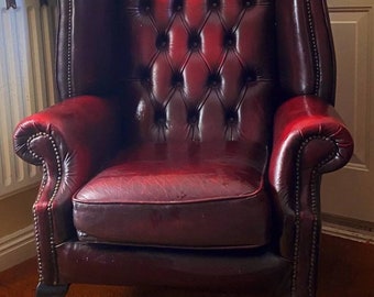 pair of chesterfield armchairs