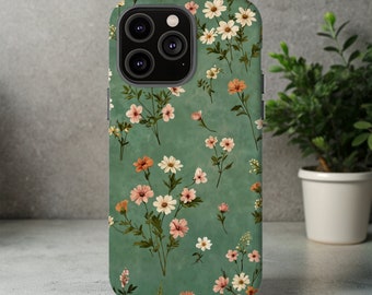Wildflower iPhone Case, Boho  Floral Phone Case, Spring Flower iPhone Cover,  Botanical iPhone Case, Garden iPhone, Flower Lover  Phone Case