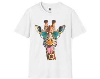 Giraffe Print Unisex Softstyle T-Shirt