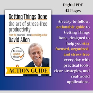 GTD System Ebook | Productivity Guide | inspired by Getting Things Done | Time Management, Focus, Planning & Organization PDF Download