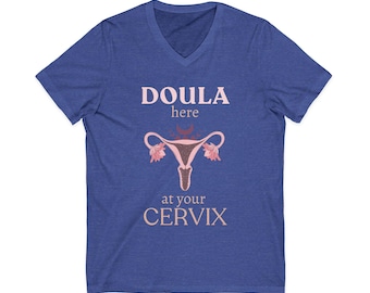 Unisex Jersey Short Sleeve V-Neck Tee
