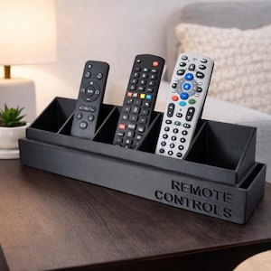 シングルロウリモコンオーガナイザーライン – 家庭やオフィス用の6スロットスタンド