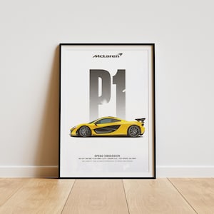 McLaren P1 Hypercar Poster: Exotic Car Wall Art (Digital Download)