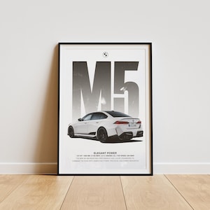 BMW G90 M5 Performance Art Print: Supercar Poster (Digital Download)