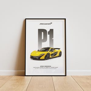 McLaren P1 Hypercar Poster: Exotic Car Wall Art (Digital Download)