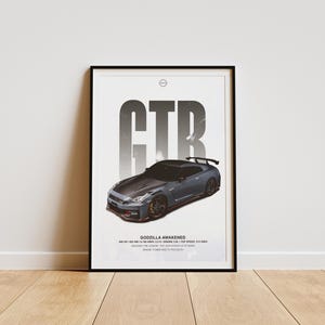 Nissan GTR R35 Nismo Poster | Supercar Wall Art | Luxury Print | Modern Nissan Decor | Gift for Car Fans | Custom Supercar Design