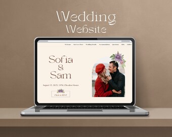 Wedding Website Design, Wedding Website, Wedding Invitation, Wedding Website Template, Wedding Canva Website Template, Wedding 1