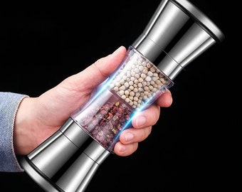 2 in 1 salt and pepper mill double headed grinder