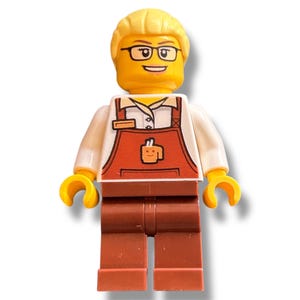 Lego minifigure minifigures coffe barista