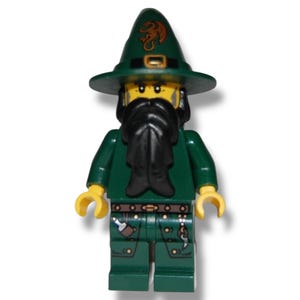 Lego minifigure minifigure Minifigure cas435 Kingdoms - Dark Green Wizard