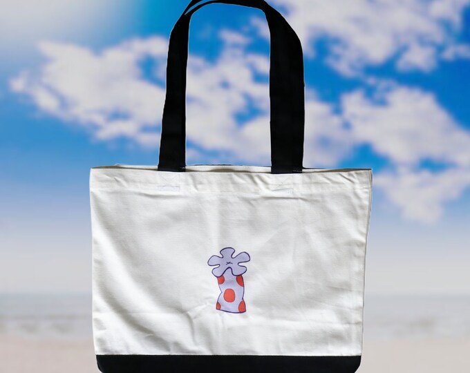 tote bag for farmers market, library, reusable shopping bag