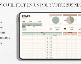 RESELLER BUSINESS TRACKER — Suivi des Stocks, Ventes, Dépenses & Bénéfices, Urssaf; Marge Net