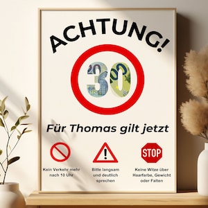 Funny personalized money gift 30th birthday money gift 30th birthday picture round birthday funny gift 40 50 60 70