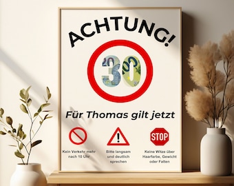 Grappig gepersonaliseerd geld cadeau 30e verjaardag geld cadeau 30 verjaardag foto ronde verjaardag grappig cadeau 40 50 60 70