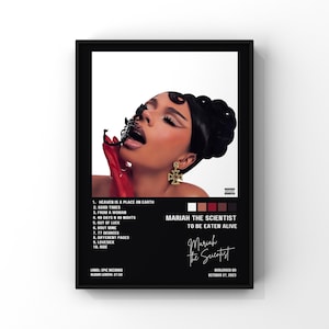 Mariah The Scientist - To Be Eaten Alive Album Poster | Album Cover Poster | Music gift | Music Wall Decor | Artist