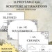 4x6 Printable Bible Scripture Cards, 15 Bible Verse Cards, Scripture ...