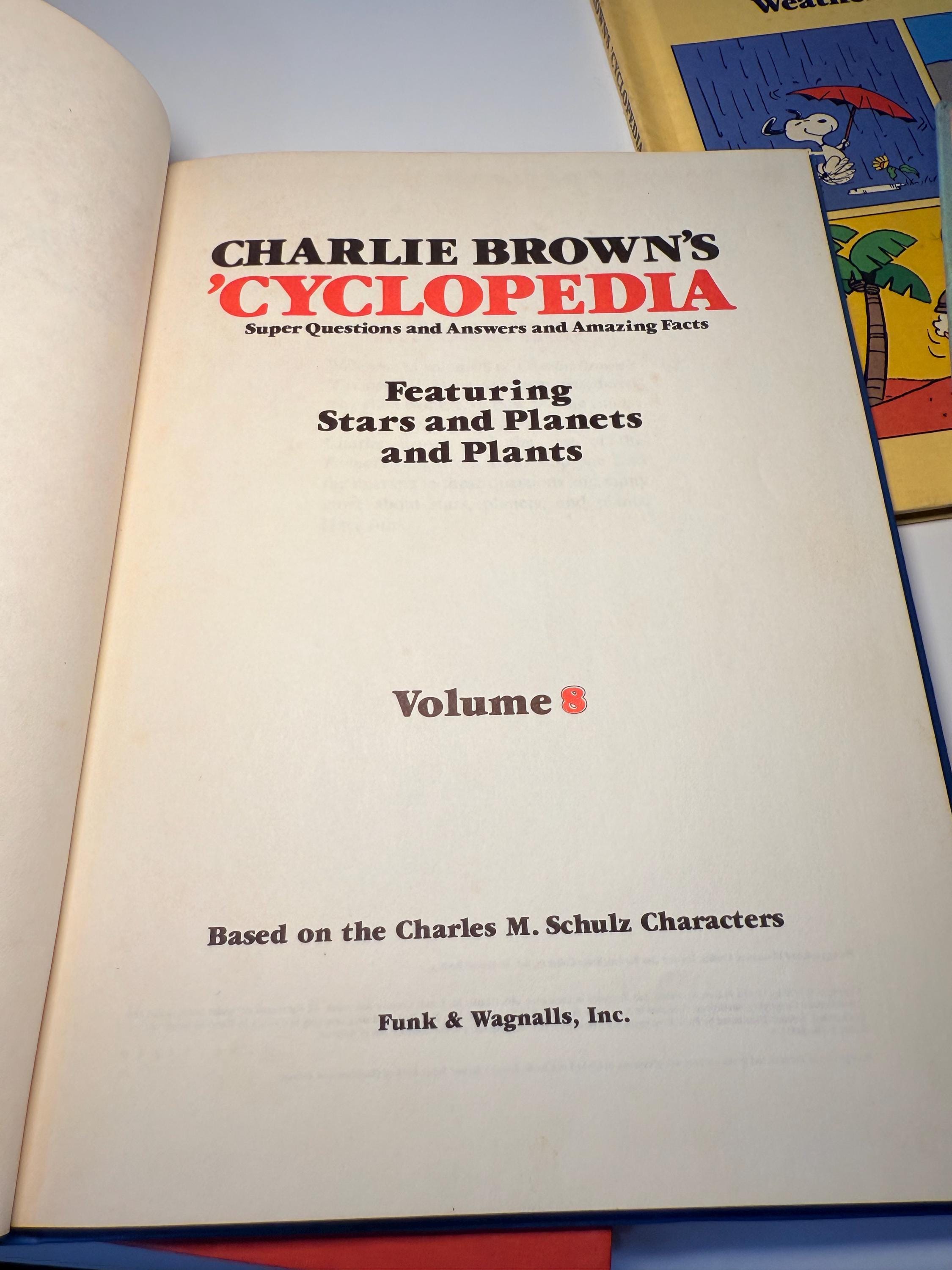 Vintage 1980s Charlie Brown's 'cyclopedia Book Collection- Set of