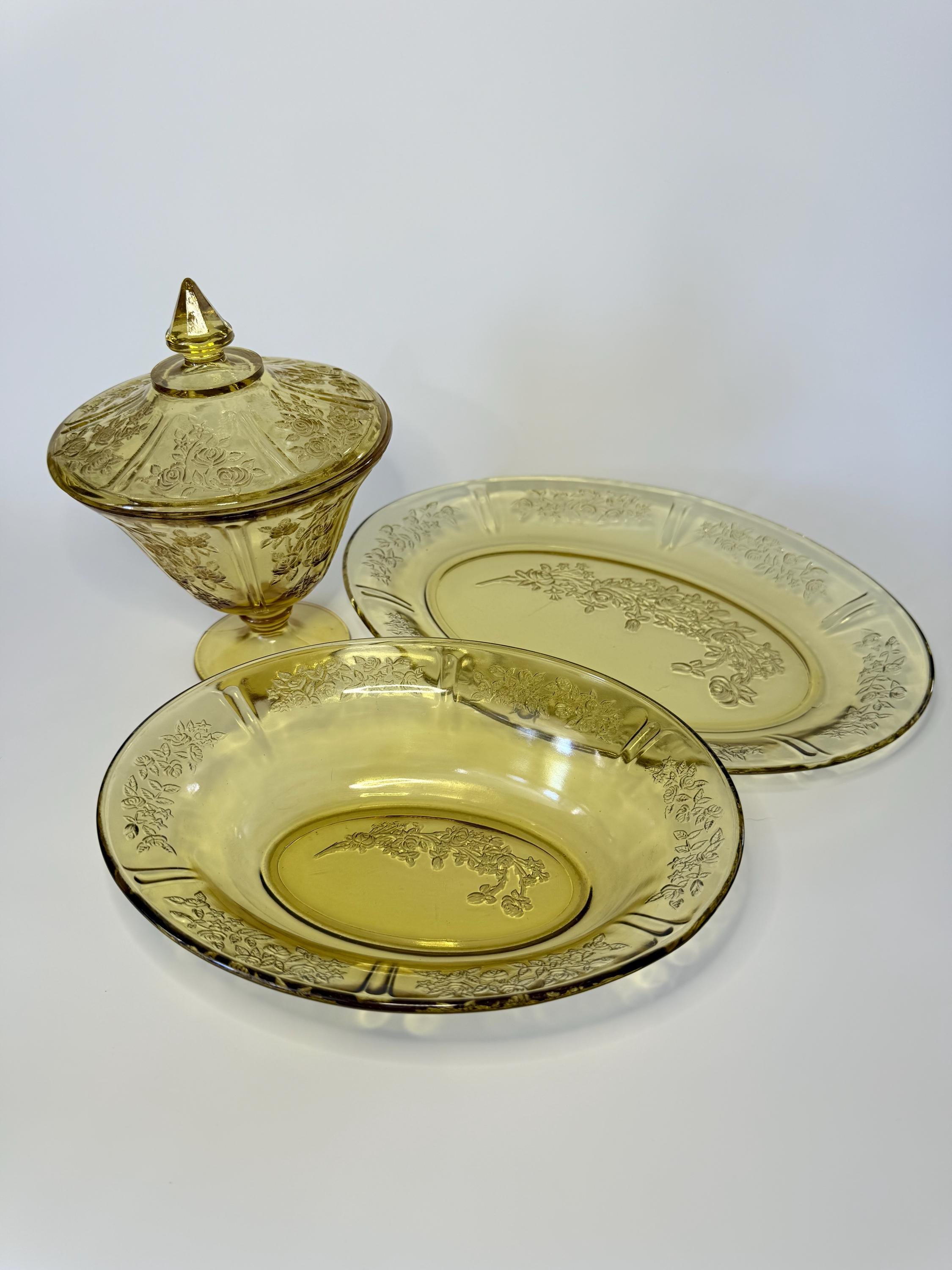 Yellow Depression Glass Identification