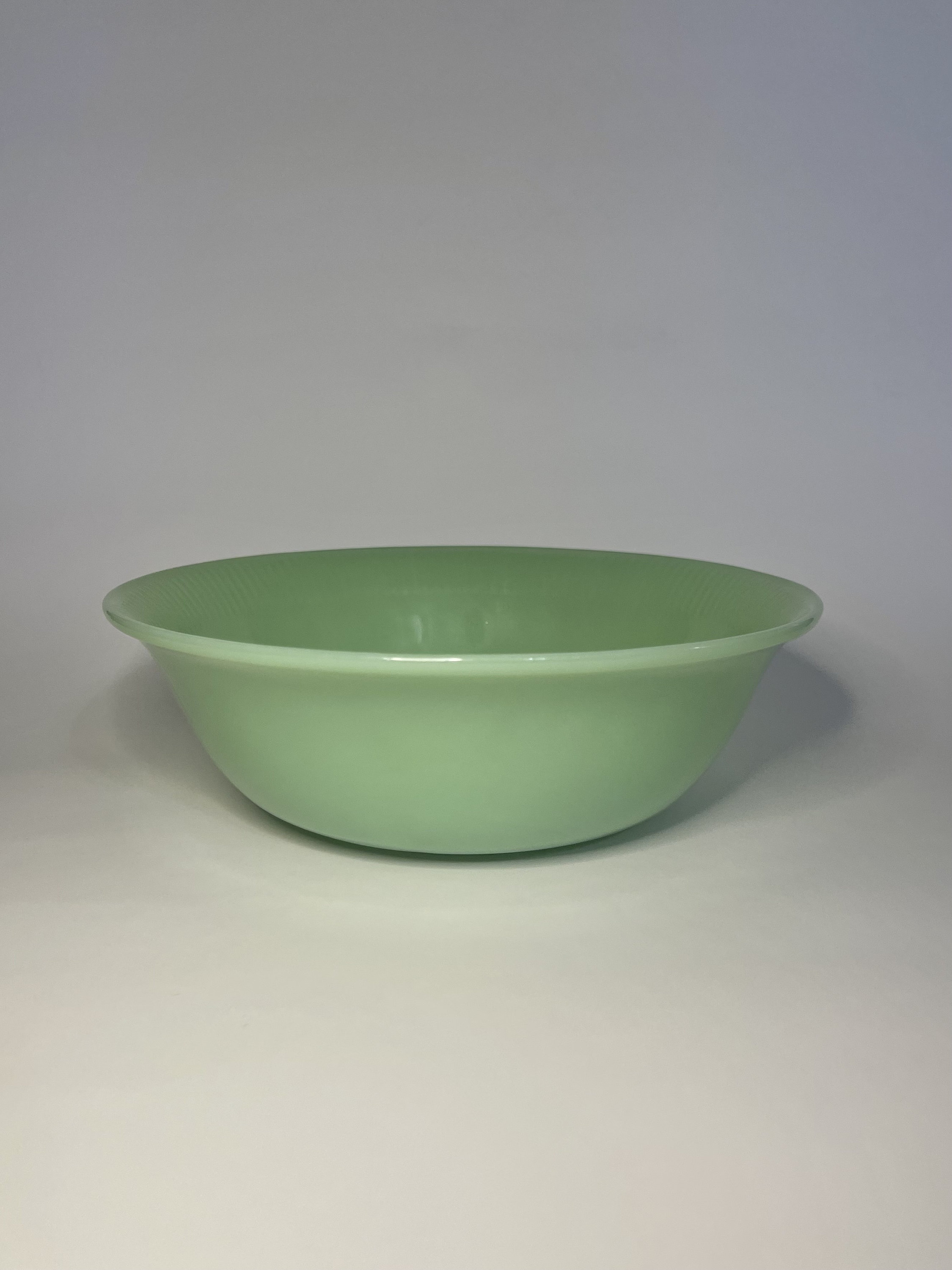 ファイヤーキング Vintage Anchor Hocking Fire King Jadeite Ribbed Serving Bowl