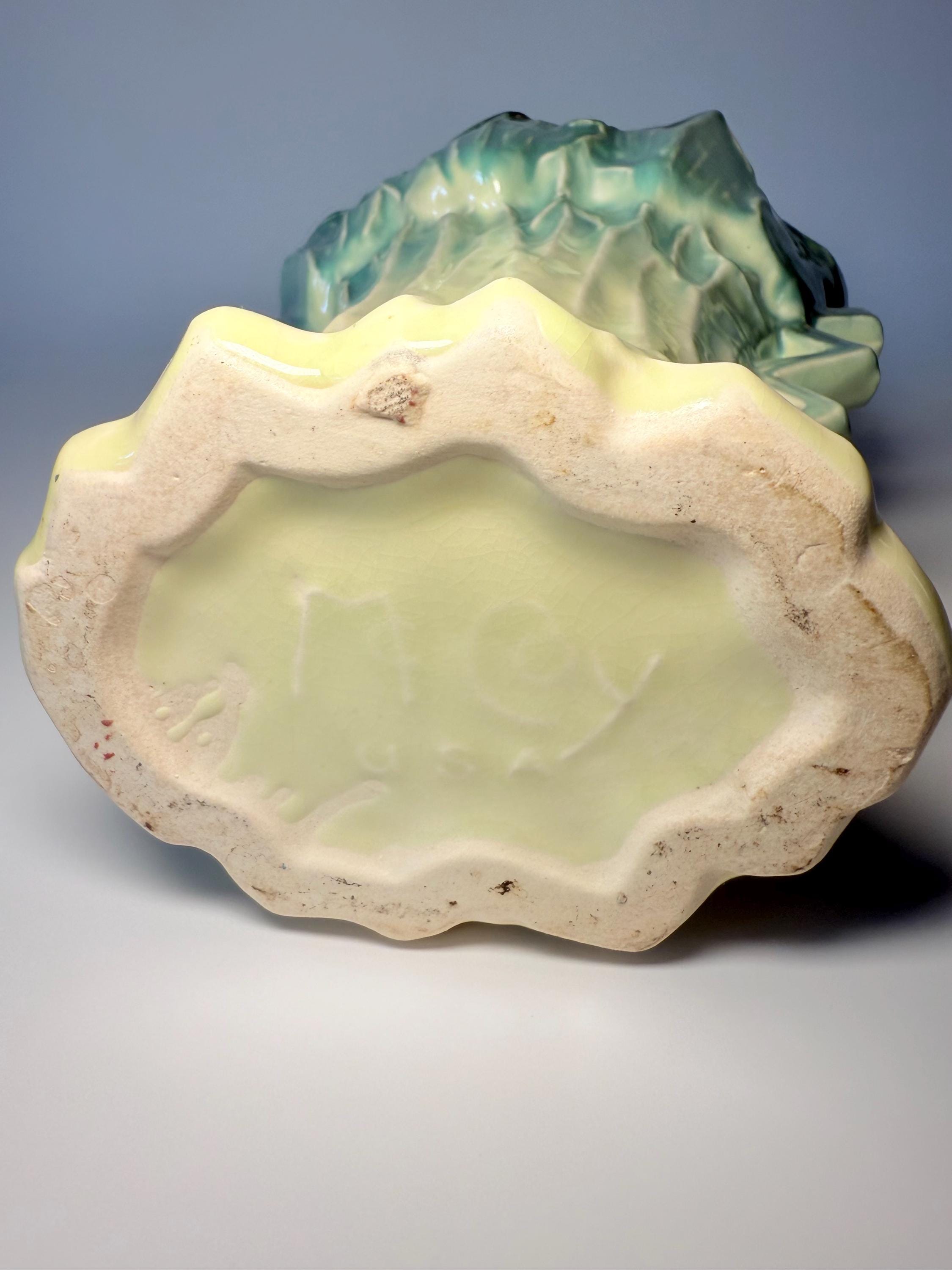 Vintage 1955 Mccoy Petal Celery Vase- Flower Form Pottery- Ivory