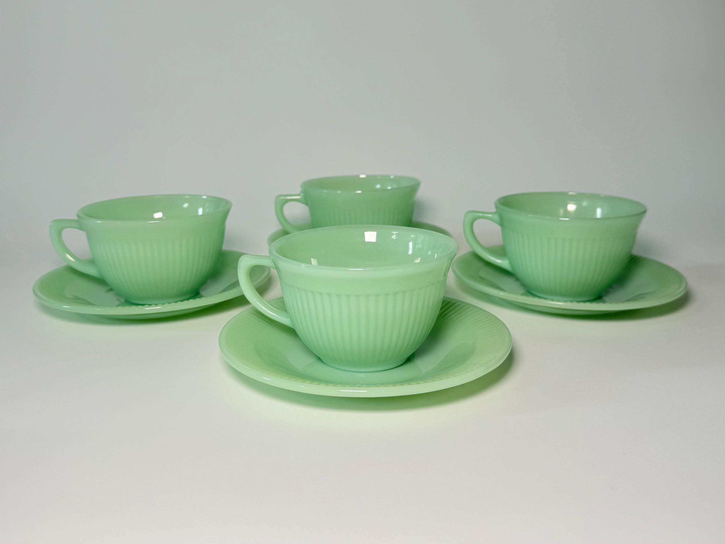 Fire King Jane Ray Cups and Saucers - Etsy
