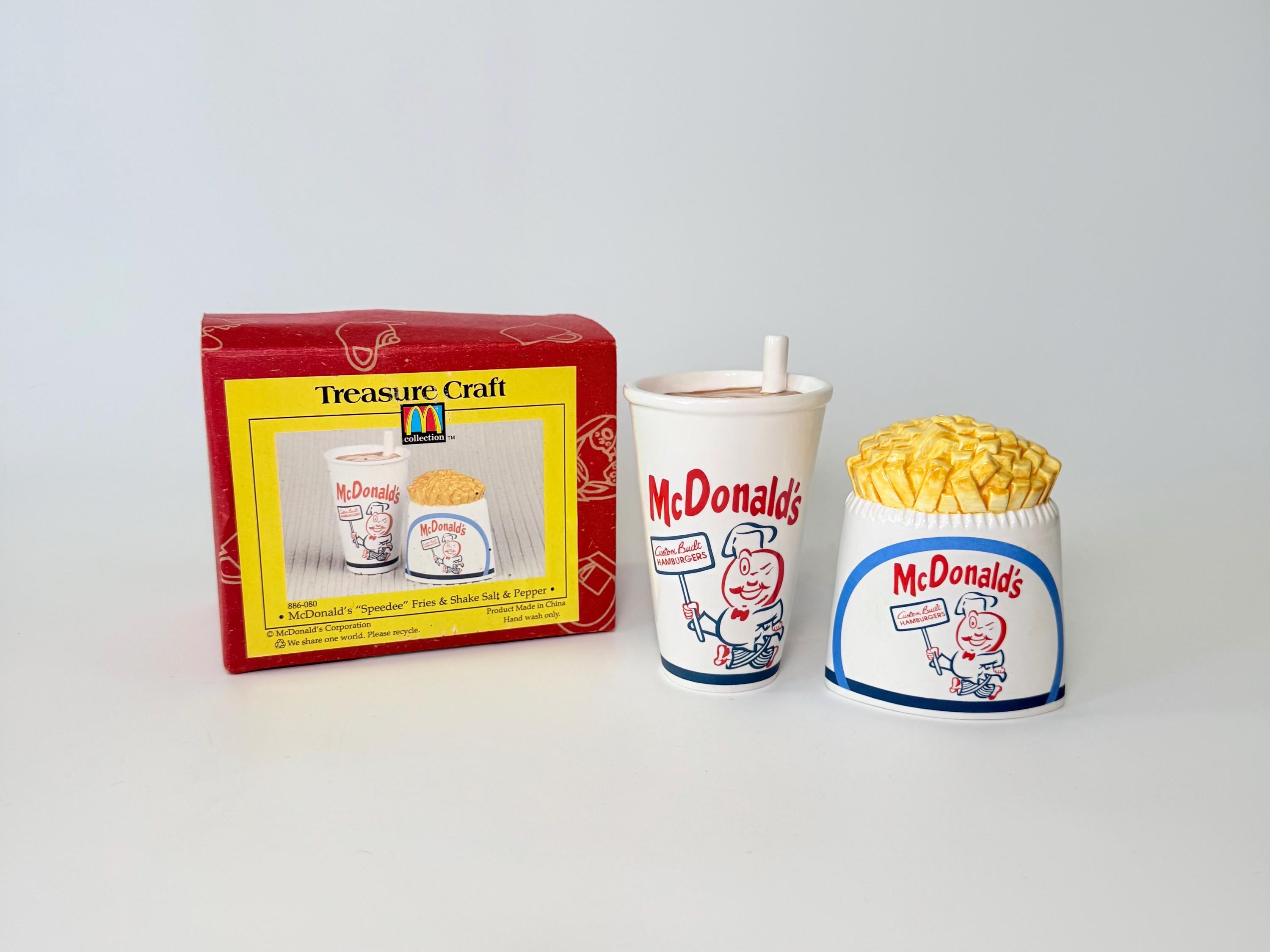 【希少・激レア】年代物　マクドナルドノベルティーソルト&ペッパーシェイカーズ Vintage Salt and Pepper Shakers of Mcdonald's - Etsy