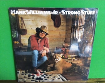 Hank Williams JR Strong Stuff used vintage vinyl E1-60223