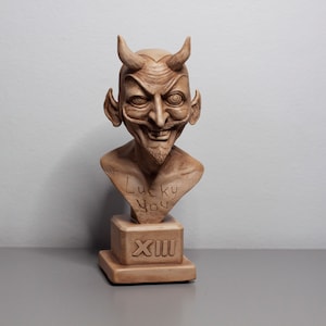Handcrafted Cartoon Devil Figurine